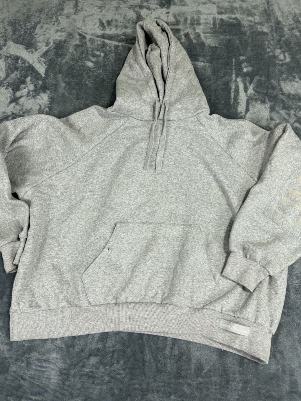 Limelife By Alcone Womens Gray Pullover Hoodie L